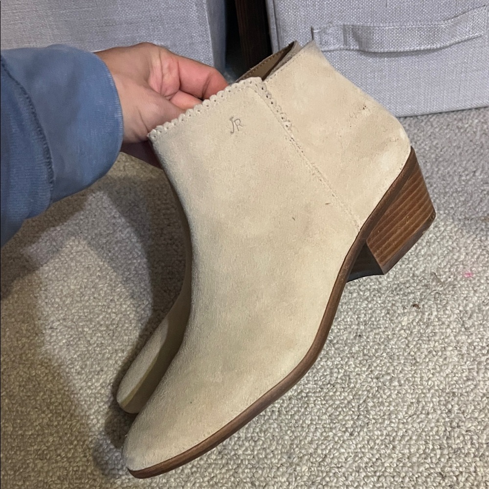 Jack Rogers Beige Ankle Booties